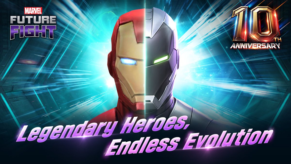 Suit up and look back! Iron Man’s evolution through the years is nothing short of epic. Celebrate Legendary Heroes with Endless Evolution. Don’t forget to pre-register now, for the 10th Anniversary of MARVEL Future Fight.