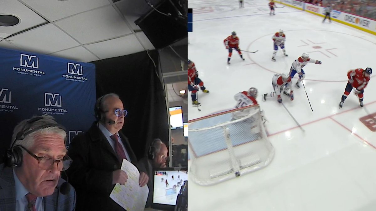 🚨 You know we had to bring the broadcast booth cam back for more Alex Ovechkin history 🚨 Watch &amp; listen to Joe Beninati &amp; Craig Laughlin's OT game-winning goal call! Washington Capitals | #Gr8ness