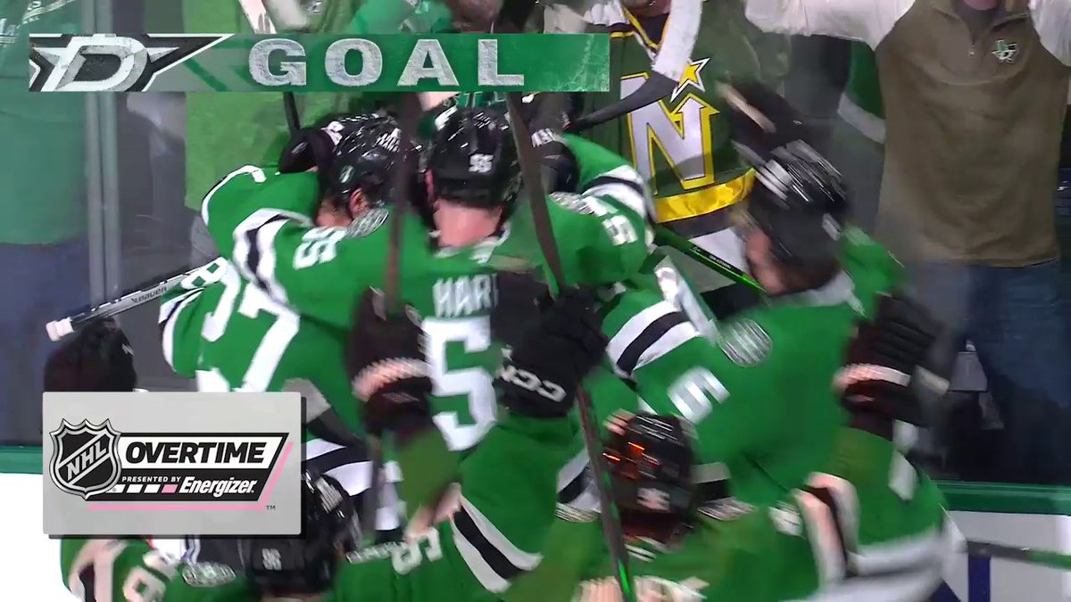 COLIN BLACKWELL WINS IT IN OVERTIME!! 🤩 The Dallas Stars have tied the series thanks to Blackwell's Energizer overtime goal! #StanleyCup