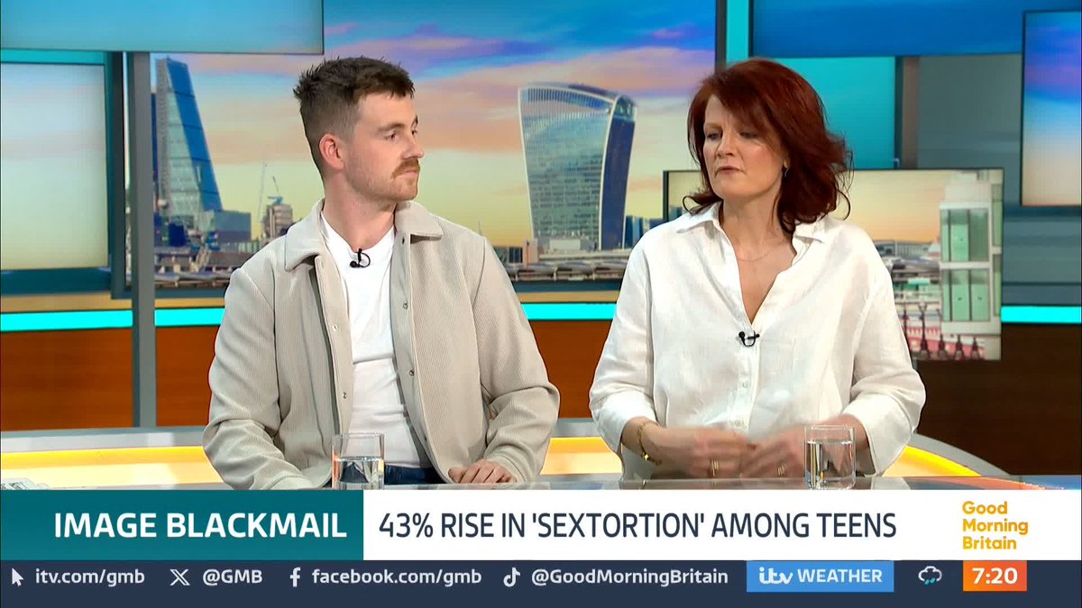 'Don't ever send money,' online safety campaigner Anna Rowe tells Susanna Reid as 'sextortion' is up by 43%. It's a form of blackmail, threatening to share explicit images of young people online.