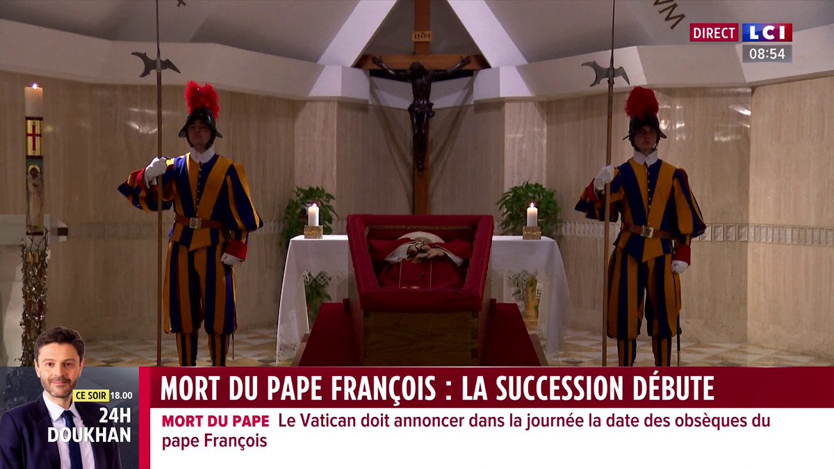 🔴 Les premières images du pape François dans son cercueil 📺 Le 6/9 sur LCI