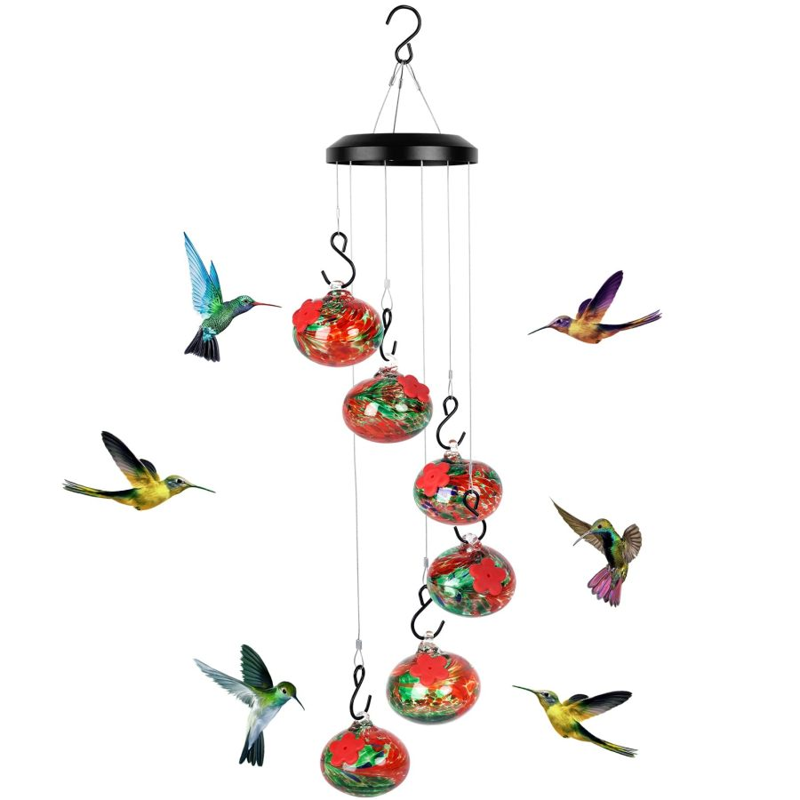 My neighbors keep asking me where I bought this hummingbird feeder!🥰 I was a bit skeptical at first, I thought the hummingbirds wouldn’t like it, but they did! 🥰 It was fascinating to watch them go from one glass to the other. 🛒Get it 👉