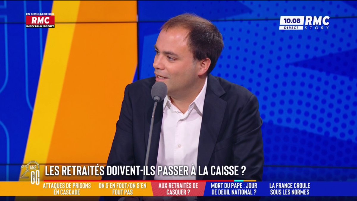 💰 Dette : aux retraités de passer à la caisse ? 🗣️ Charles Consigny : "L'État est un monstre jamais rassasié. Ce sont des gens qui habitent des logements de fonction, ont des chauffeurs et expliquent que l'État est à l'os. Le temps est venu de sortir la tronçonneuse." #GGRMC