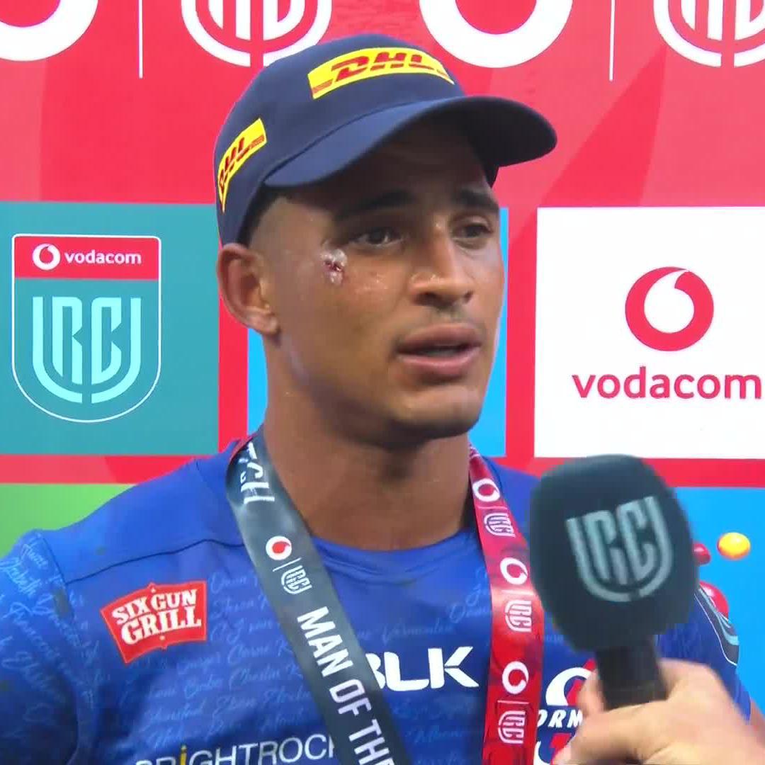 Sacha Feinberg-Mngomezulu 💫 The Stormers flyhalf scored a stunning hat-trick in their #VURC win over Connacht. 📺 They face Benetton on Saturday night.