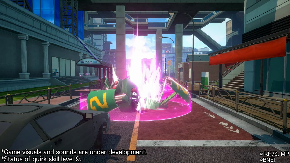 Uraraka "Zero Satellites" skill intros! Quirk Skill γ: Nebula Stage Launch floating debris in a straight line ahead. #MHUR