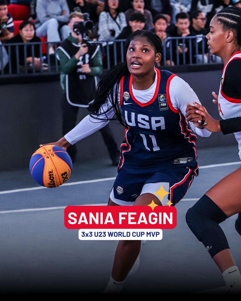Sania Feagin is A SPARK 🌟 Our 3x3 U23 World Cup 24 MVP was drafted by the Los Angeles Sparks Sania Feagin x South Carolina Women's Basketball