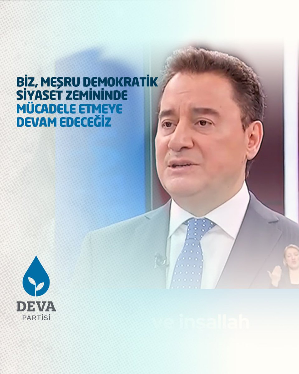 Biz, meşru demokratik siyaset zemininde mücadele etmeye devam edeceğiz… Ve inşallah başaracağız.