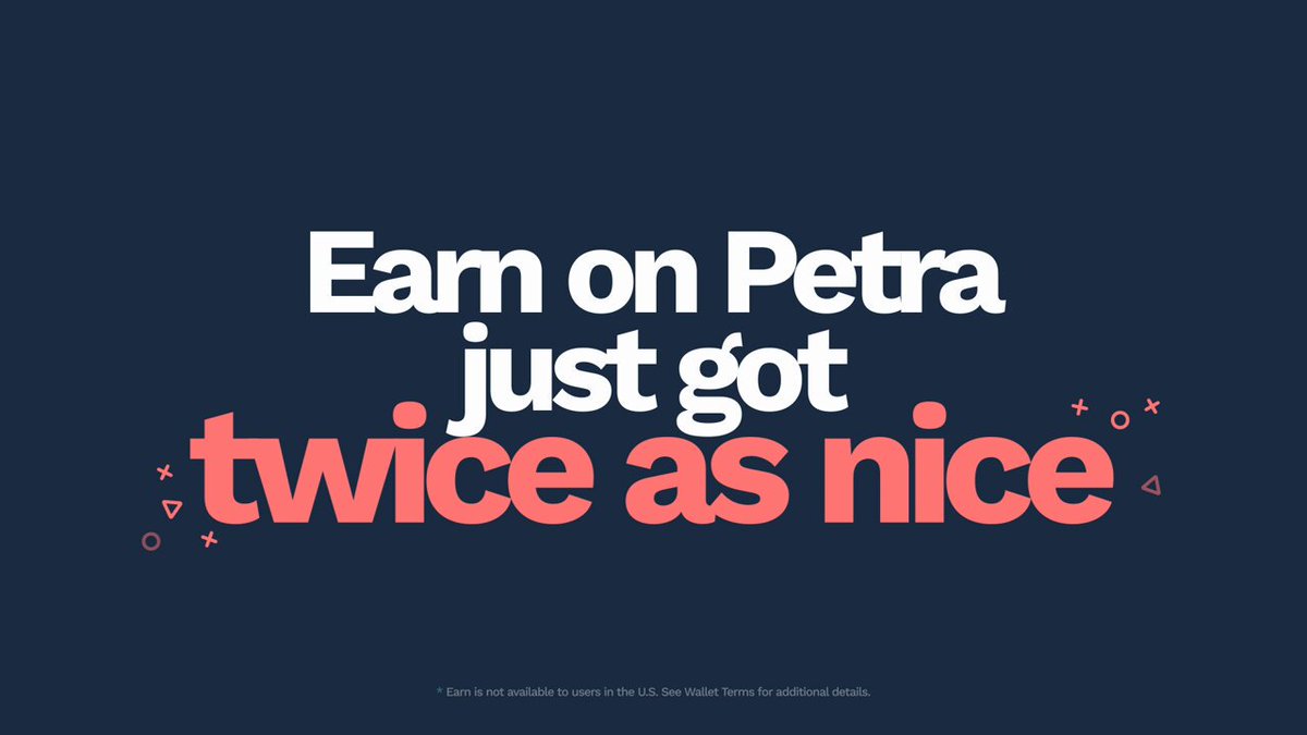 $USDC is now available in Earn on Petra Mobile. With support for $USDC &amp; $USDT, things just got twice as nice on Petra Wallet: ⚡ Receive up to 12% annually on stables ⚡ Deposit your stablecoins for the opportunity to earn yield with low fees to grow your stablecoin deposits