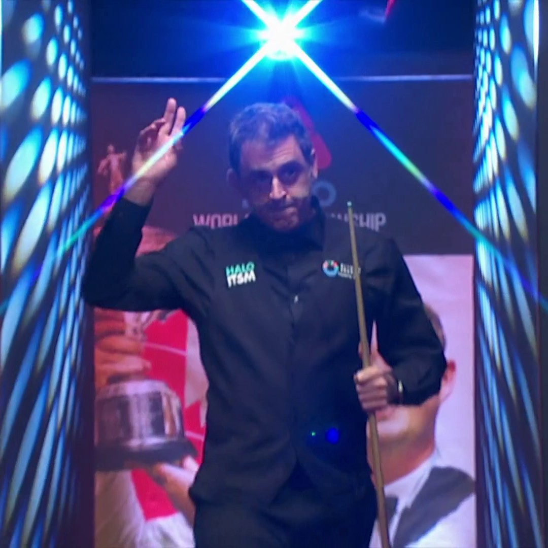 The Rocket returns to the Crucible! 🚀 Seven-time champion, Ronnie O'Sullivan, begins a 33rd consecutive World Snooker Championship campaign! #WorldChampionship