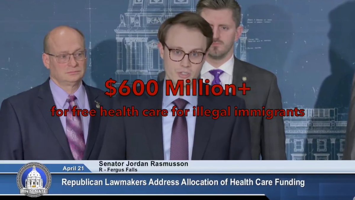 Governor Walz has proposed cutting $1 BILLION+ from Minnesota’s nursing homes and disability services. Meanwhile, he supports free health care for illegal immigrants, which could cost more than $600 MILLION. We need to put Minnesotans first.