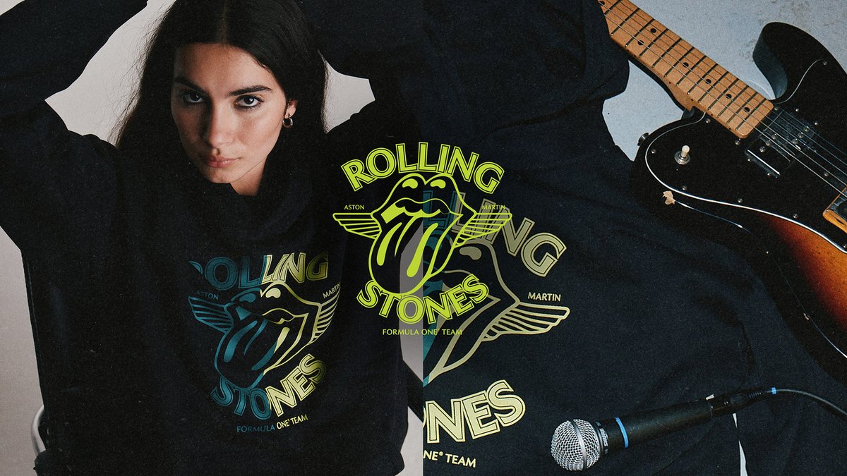 Aston Martin Aramco F1 Team x The Rolling Stones. An iconic DROP with British rock royalty.