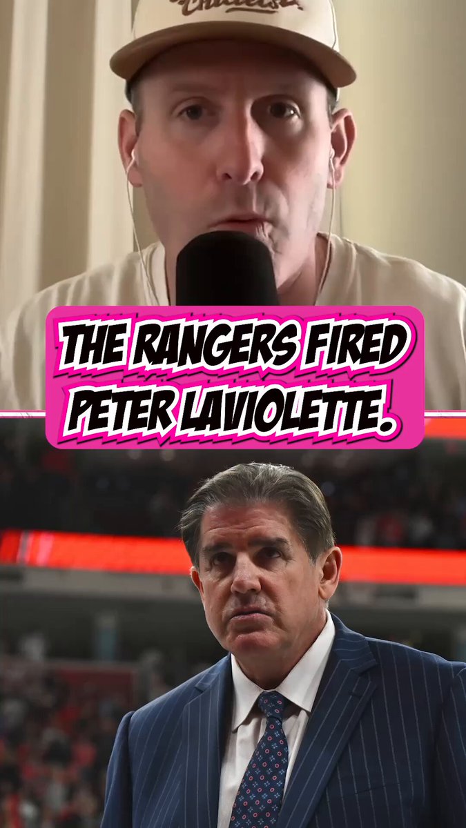 The Rangers wasted no time gassing Laviolette after the season.