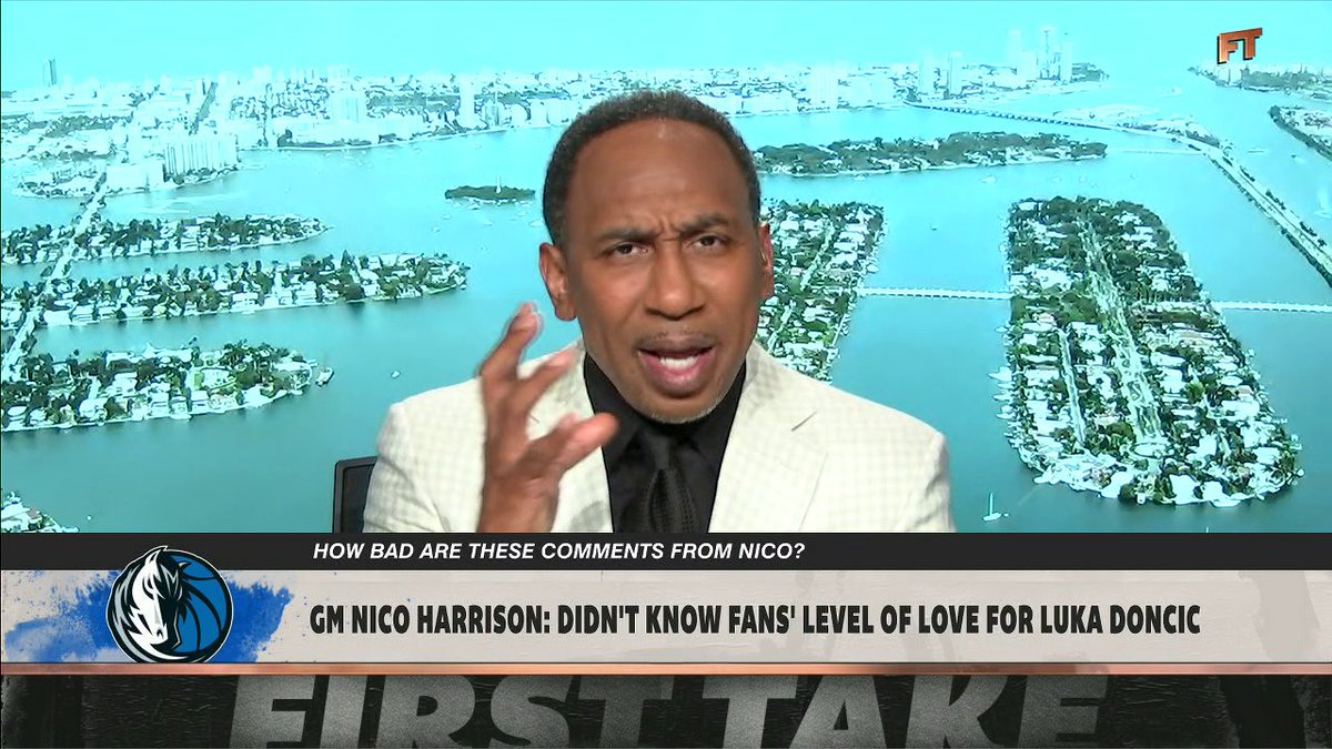.Stephen A Smith reacts to Mavs GM Nico Harrison's end of season press conference 👀 "You didn't know to what degree the fans loved Luka Doncic? ... Where the hell do you live at?" 😅