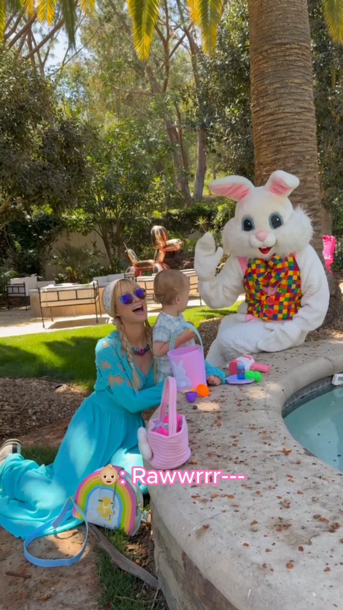 The tales of Phoenix and the Easter (Dino)Bunnyโฆ or the Easter Bunny-saur? ๐ฆ๐ฐ Which name do you think is more #Iconic? ๐๐ #SlivingMom โจ