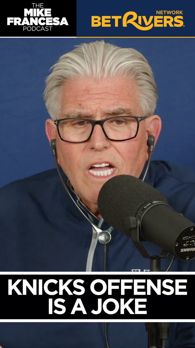 "Four guys watching one guy play basketball is not an offense!" Mike Francesa GOES OFF on how poorly he believes the Knicks' offense is run 🤬