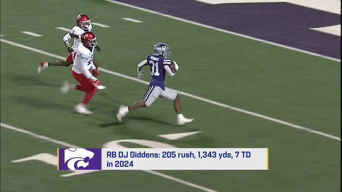 .K-State Football RB DJ Giddens joins the Good Morning Football crew to discuss his running style and his favorite RB growing up.