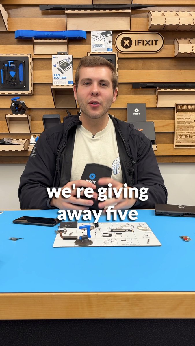 🛠️GIVEAWAY🛠️ It's Earth Day, and we want to equip you with the tools you need to kickstart your repair journey! To win one of five Pro Tech Go Toolkits, all you need to do is: 1. Like this post. 2. Follow iFixit. 3. Tag a friend who also loves repair in the comments and ensure they also follow iFixit (each additional comment with a different tagged friend counts as another entry). 4. A bonus entry to anyone who tags us in a pic or video of themselves doing a repair between now and the end of the giveaway. The giveaway will close at 11:59 PM PDT on 4/30, and we'll announce the winners the following day. Good luck! — #iFixit #EarthDay #Sustainability #Giveaway