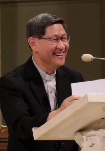 One of the leading candidates for pope, Cardinal Luis Antonio Tagle: "The only Polish words that I know are related to food: kiełbasa [sausage] and pierniki [gingerbread]..." Polish Cardinal Grzegorz Ryś: "What about the third one?" Cardinal Tagle: "Wódka [vodka]"🤣