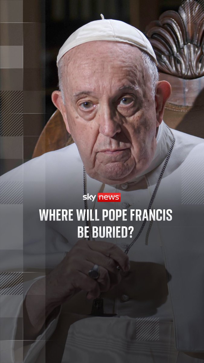 Pope Francis will not be buried in the crypt beneath St Peter’s Basilica, where almost 100 popes are entombed. Instead, he will be the first pope in a century to be interred outside the Vatican. Sky's Barbara Serra explains. Read more: