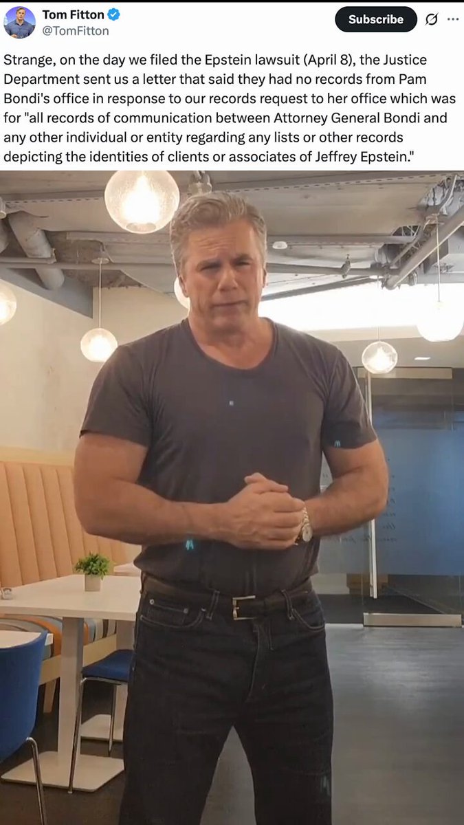 Where are the Epstein Records?! Tom Fitton