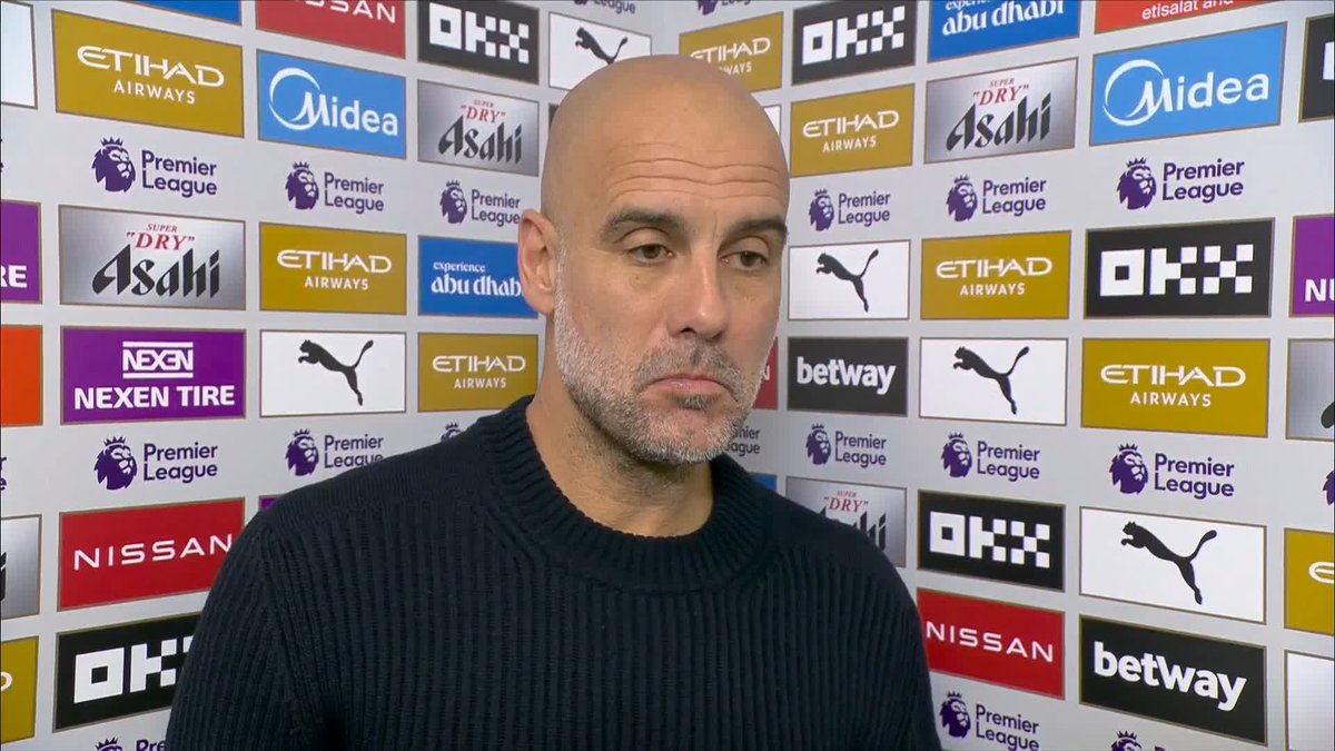 🗣️ "Five finals, today is the first one" Pep Guardiola on McAtee’s start and the tough battle ahead against Aston Villa 💪