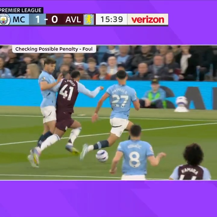 Marcus Rashford scores against Manchester City. 👀 He levels it for Aston Villa from the spot after a penalty was awarded for a collision in the box. 📺 USA Network | #MCIAVL