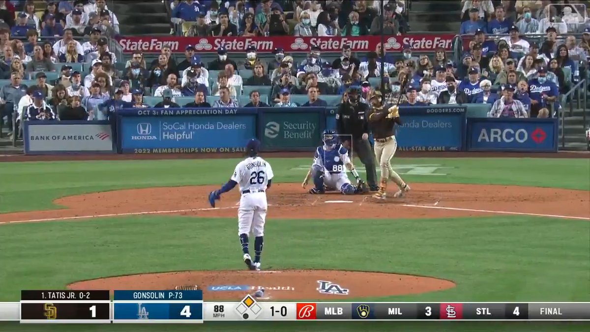 When Fernando Tatis, Jr. hit a ball COMPLETELY out of Dodger Stadium.