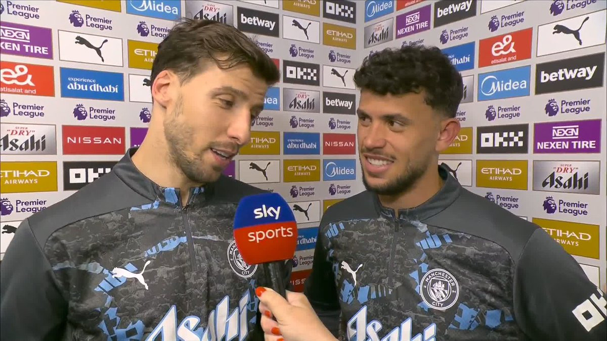 "It's a MASSIVE step for us." 👏 Matheus Nunes &amp; Ruben Dias discuss what Man City are aiming for this season after a crucial win against Aston Villa🏆