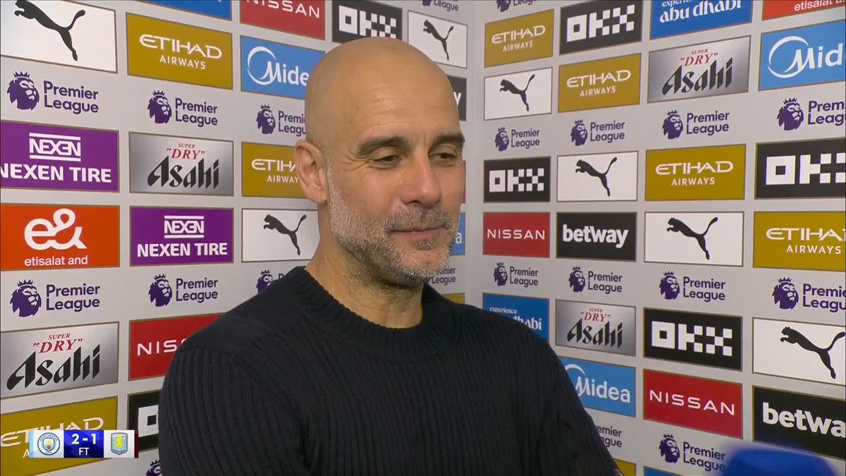 "I was SO happy, I have to admit." Pep Guardiola on his reaction to Matheus Nunes’ last-minute goal 🌟