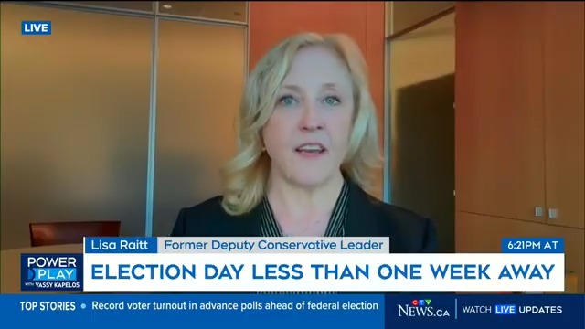"They like the Conservative policies but they want Mark Carney to implement them," says former Conservative Deputy Leader Hon. Lisa MacCormack Raitt P.C. on what she's hearing from Canadians at the doors. "They think that the policy platform is sound. What they're not thrilled about, unfortunately, is our leader." #cdnpoli #ctvpp More: