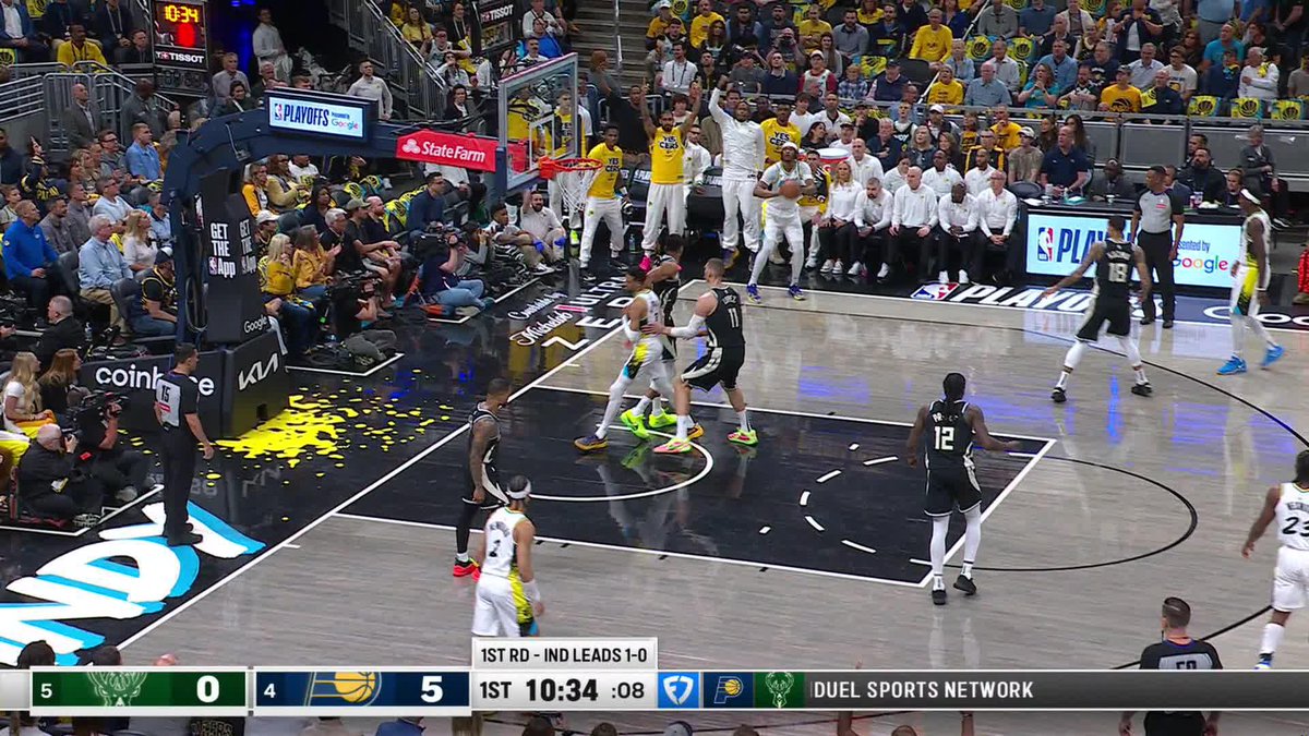 An 8-0 run out the gate for Indiana 🏁 Bucks/Pacers Game 2 is on NBA TV!