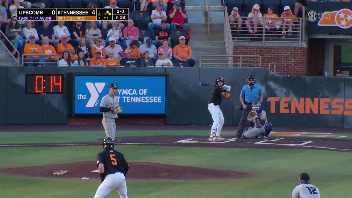 107 mph rocket off the bat of Gavin for an RBI knock! 📺 (SECN+) #GBO // #BeatLipscomb