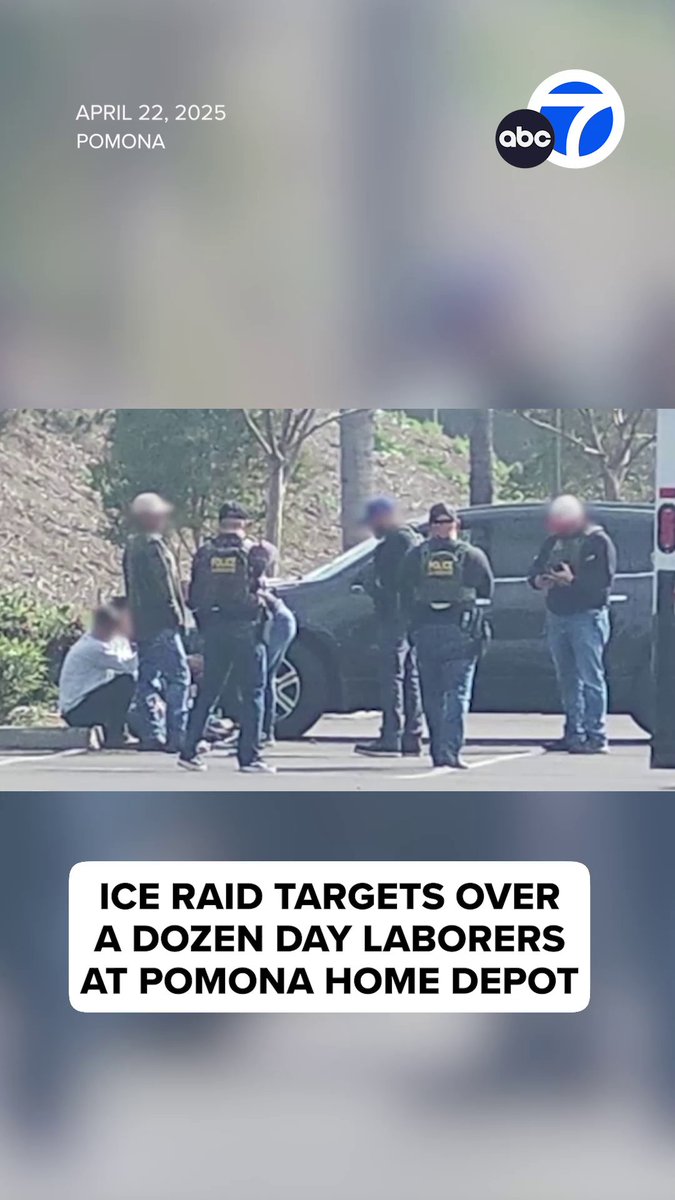 More than a dozen day laborers were detained when ICE agents swept through a Home Depot parking lot in Pomona on Tuesday morning. "We are here. We are human beings. We're only here to support ourselves and maintain our families," said one of the day laborers, who narrowly avoided being caught.