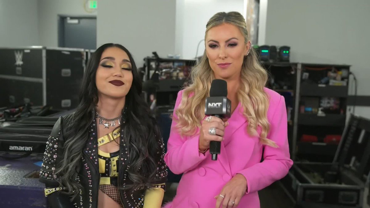"She may have walked in to Vegas as champion, but I'm gonna walk out a three-time NXT Women's Champion." roxanne is feeling confident ahead of tonight's title match against Stephanie Vaquer... 👀 #WWENXT