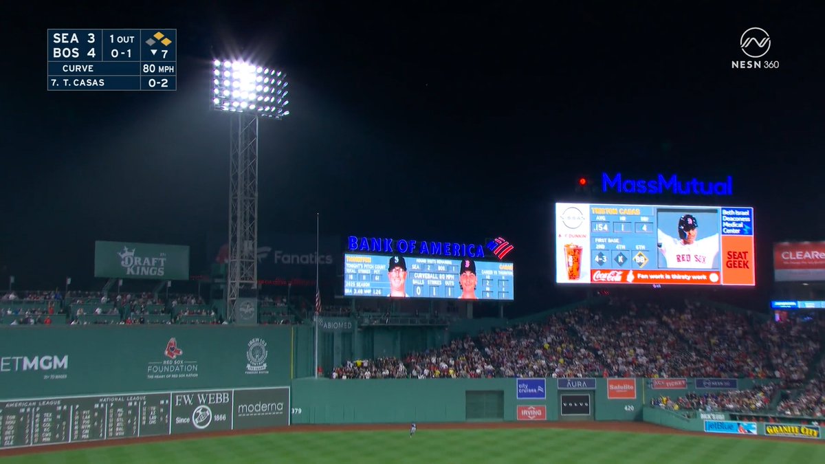 Triston Casas launches this ball to dead center ☄️ The #RedSox have now hit EIGHT three-run home runs this season 👏