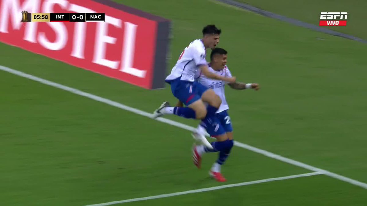 🇨🇴 GOOOL de Julián Millán. El colombiano marcó el 1-0 de #ClubNacional ante #Internacional, al 6’