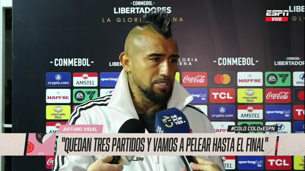 Arturo Vidal: “Creo que hicimos un partido casi perfecto”.