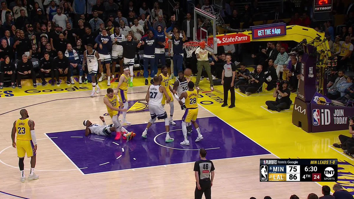 Jaden McDaniels gets Minnesota within single digits 🍿