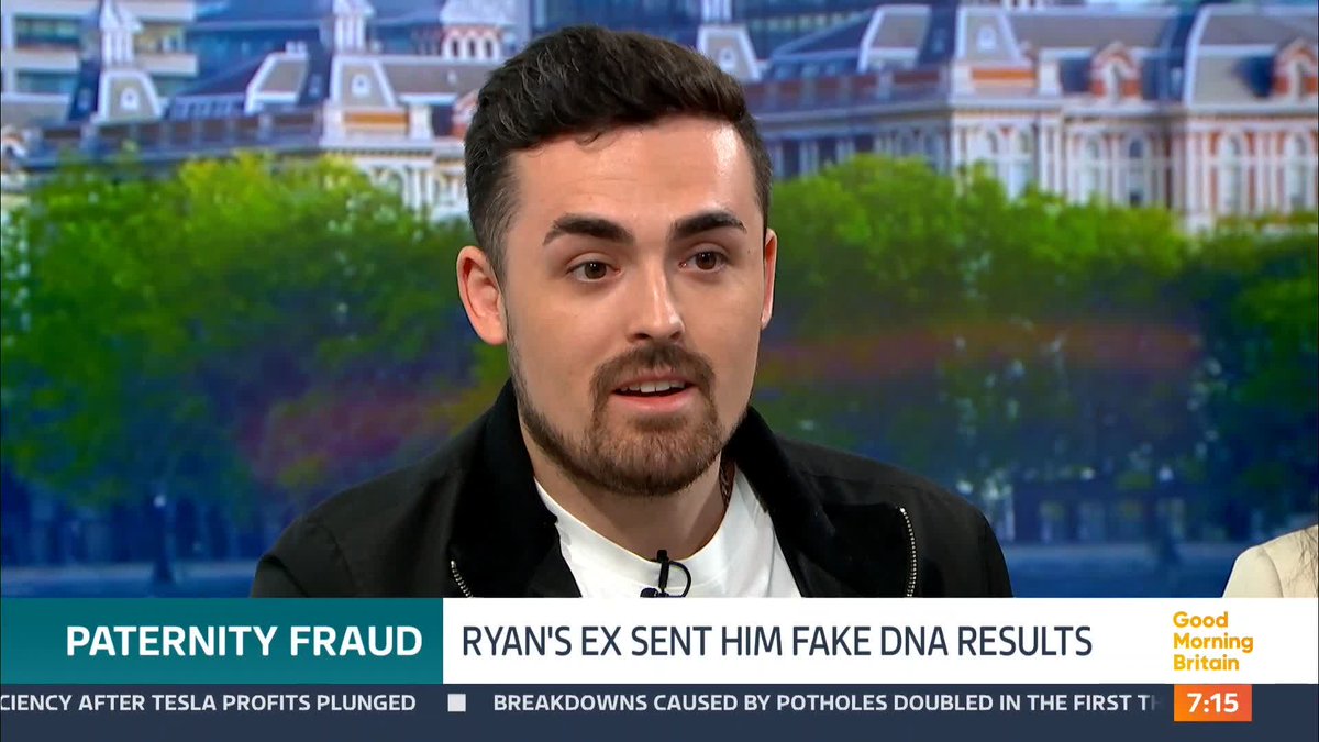 'I can't even put into words why someone would do that.' Ryan Hampson fell victim to paternity fraud when his ex-girlfriend scammed him into believing he was the father of her baby. He shares his experience with Susanna Reid and Richard.