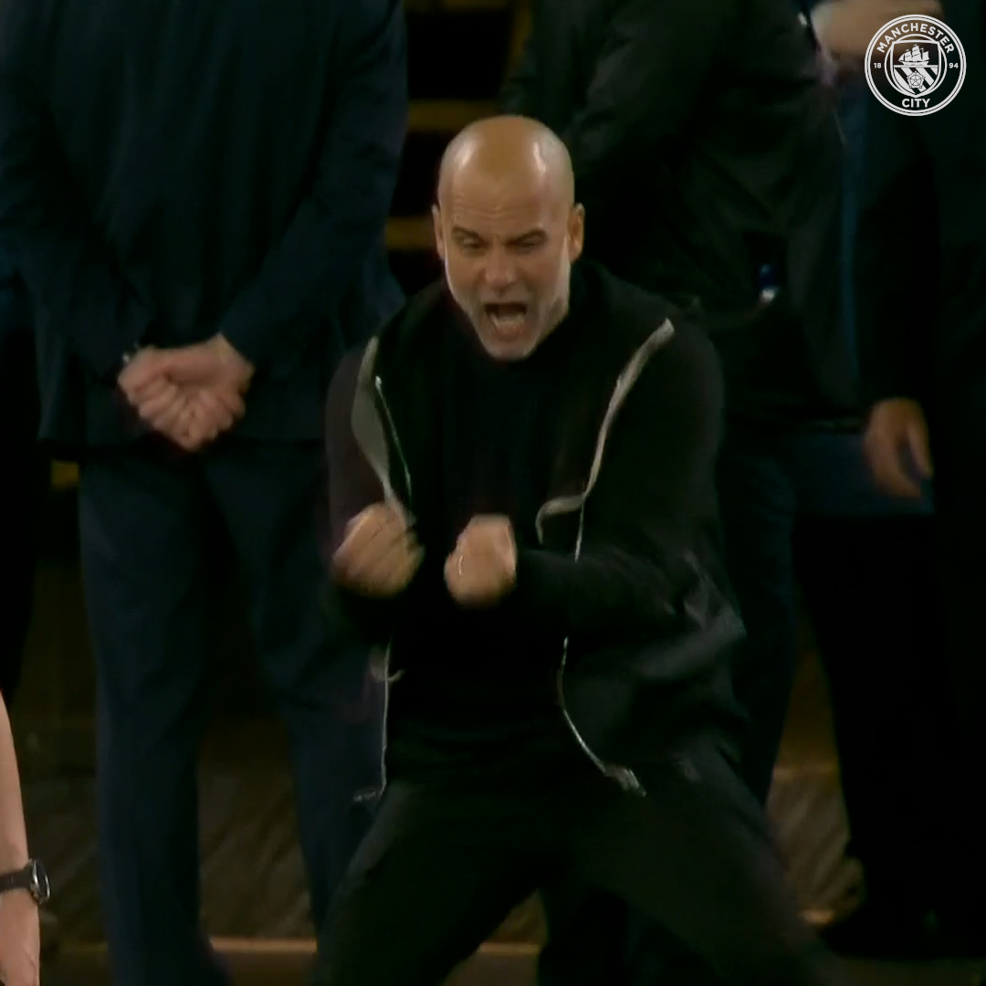 La rage de Pep Guardiola 🇪🇸 après la victoire arrachée à la 90+4' face à Aston Villa 😭😁