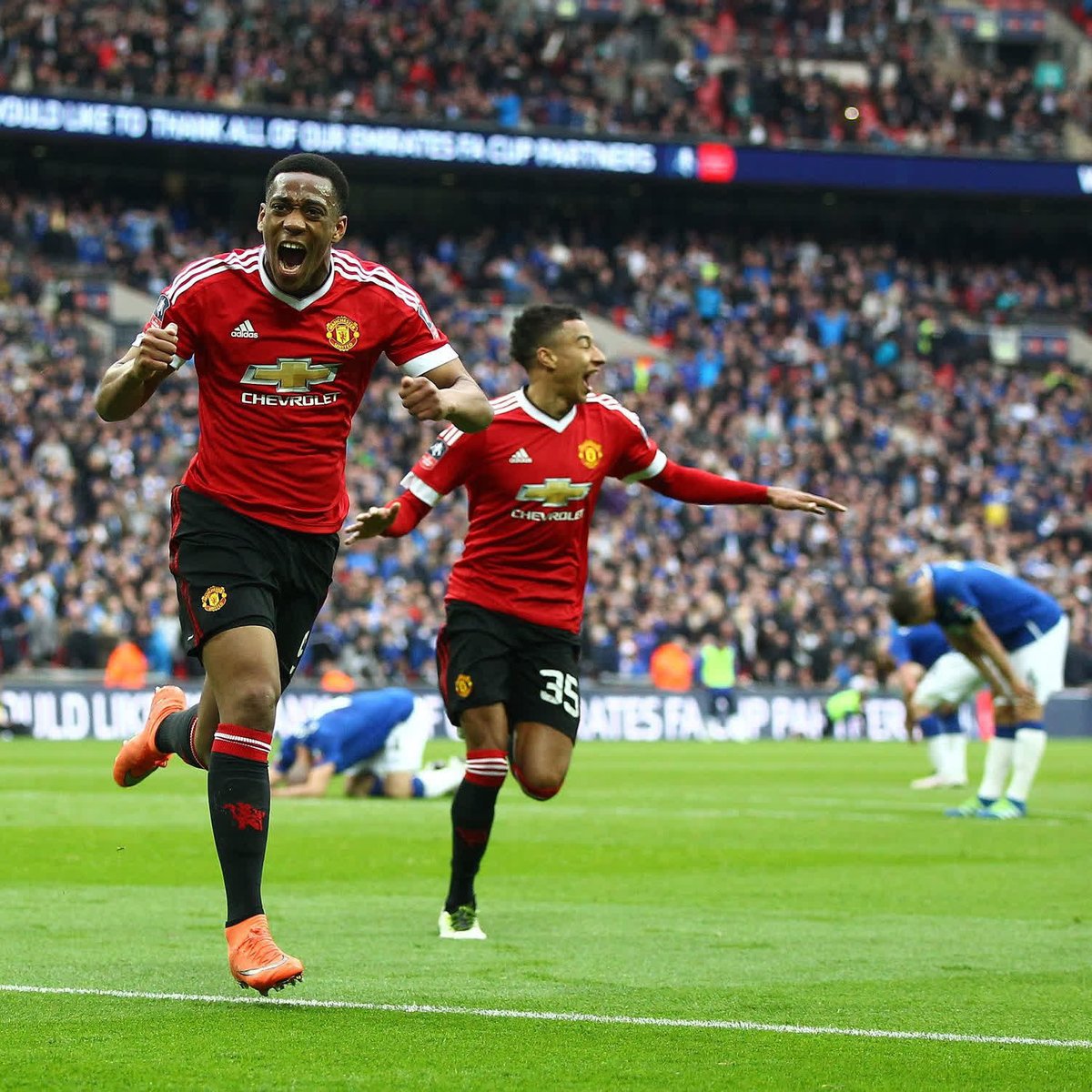 9 years ago today, Anthony Martial scored that late winner vs Everton in the FA Cup semi-final at Wembley 🙌 #MUFC