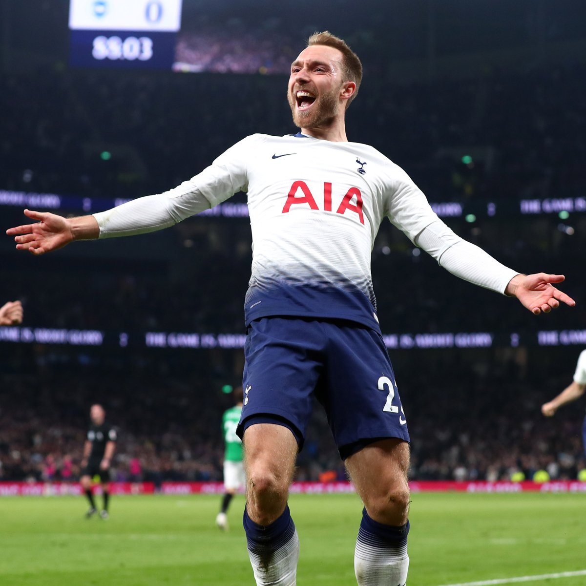 On This Day in 2019, Christian Eriksen scored THIS 88th minute winner against Brighton ๐ #THFC