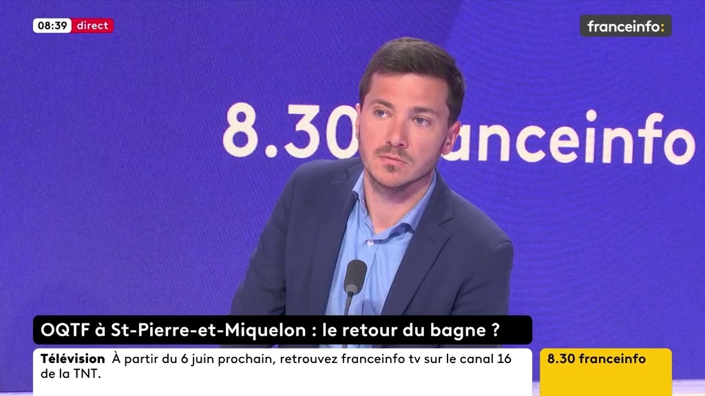🔴 OQTF à St-Pierre-et-Miquelon ➡️ "Ce qui me frappe, c'est l'ampleur de la torpeur de tous les milieux politiques qui en fait ne veulent que rien ne change. Moi je vois une situation qui me choque des OQTF dans nos rues.", affirme Laurent Wauquiez.