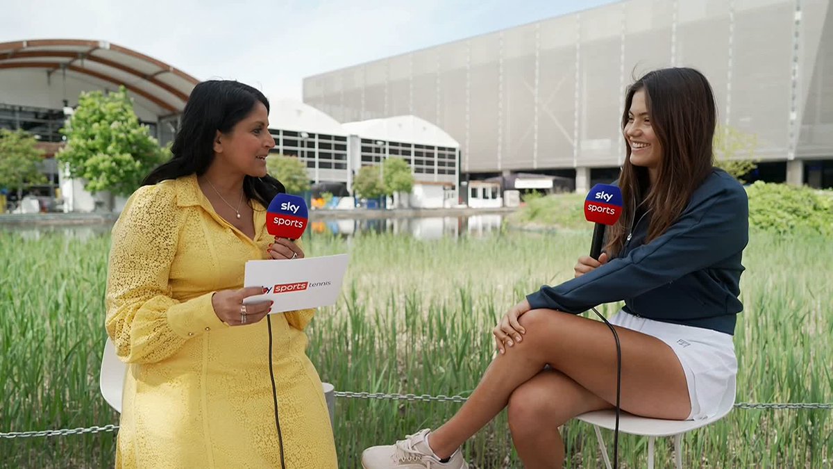 "I went to a Lakers game, I love going to art galleries and doing yoga" Emma Raducanu on what she got up to in her free time during her training camp in Los Angeles 🇺🇸