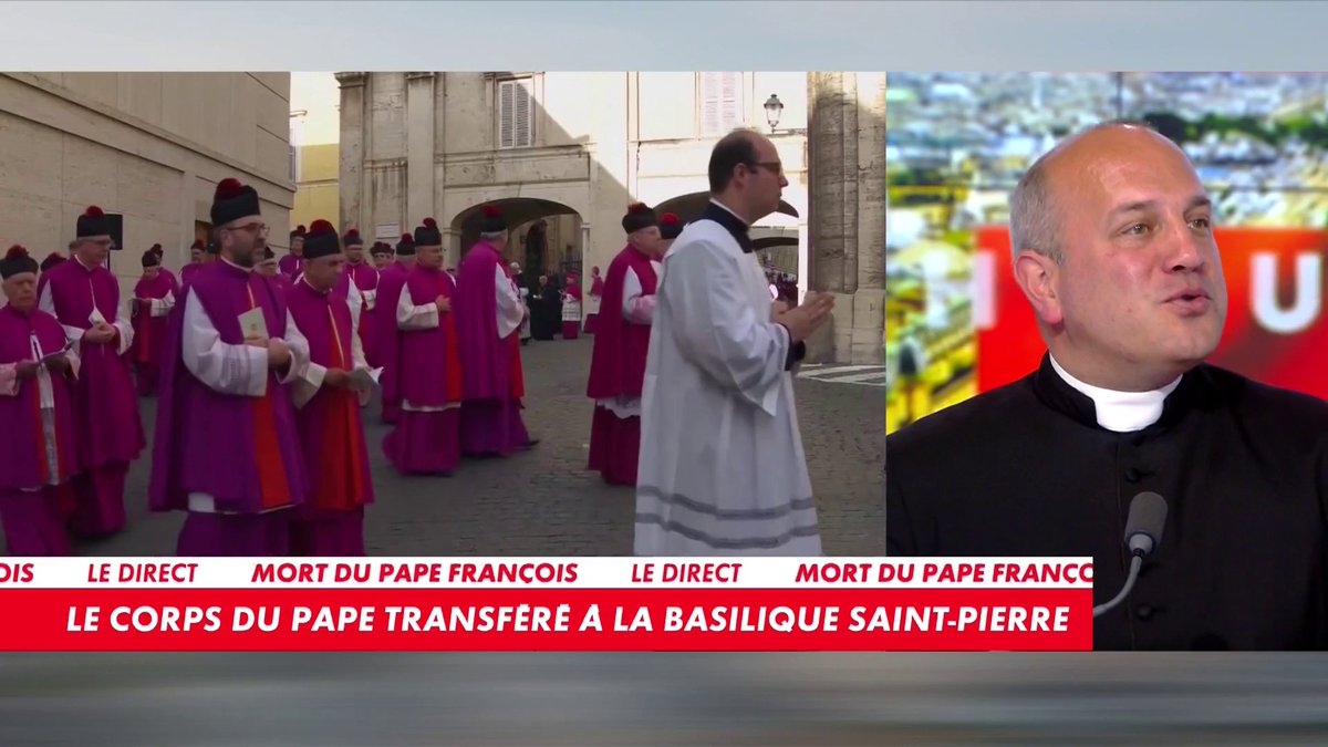 Abbé Matthieu Raffray, prêtre et professeur de philosophie, sur le décès du pape François, dont le corps est en cours de transfert à la basilique Saint-Pierre : «Dans les maisons de retraite, on cache les défunts» dans #HDPros