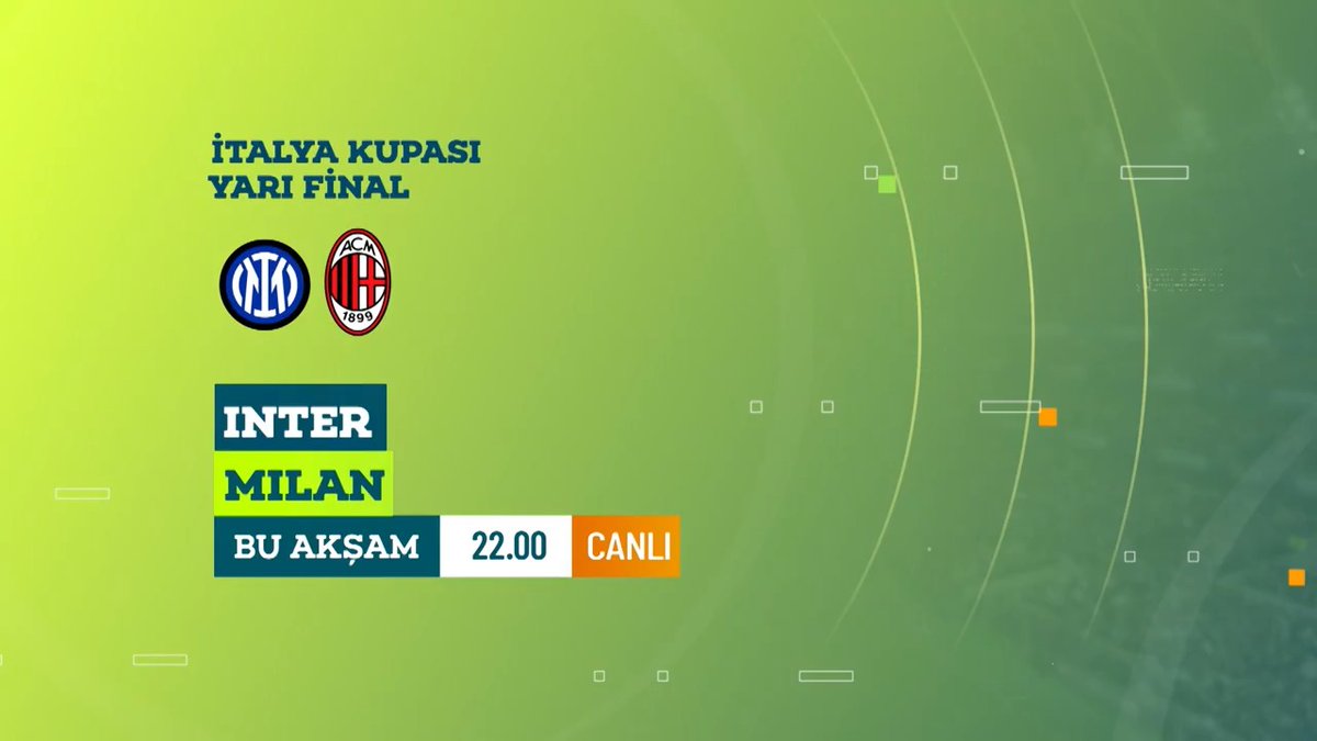 🏆 İtalya Kupası'nda ❝Yarı Final❞ zamanı. 🔥 🔵⚫️ Inter x Milan 🔴⚫️ rövanş karşılaşması bu akşam TRT Spor'da. 🕙 22.00