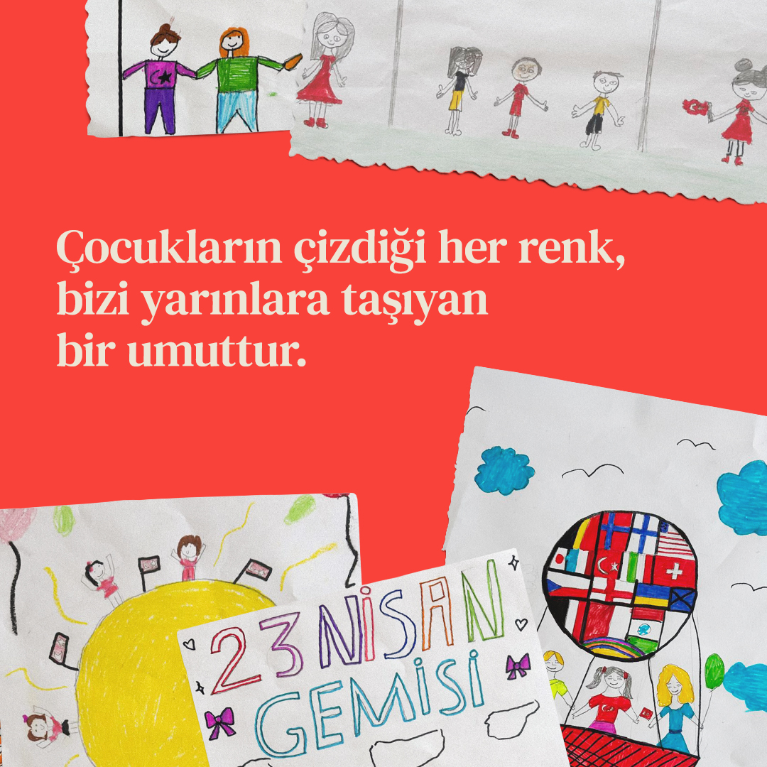 Çocukların hayalleri geleceğimizdir. 23 Nisan Ulusal Egemenlik ve Çocuk Bayramı’nı umutla kutluyoruz!