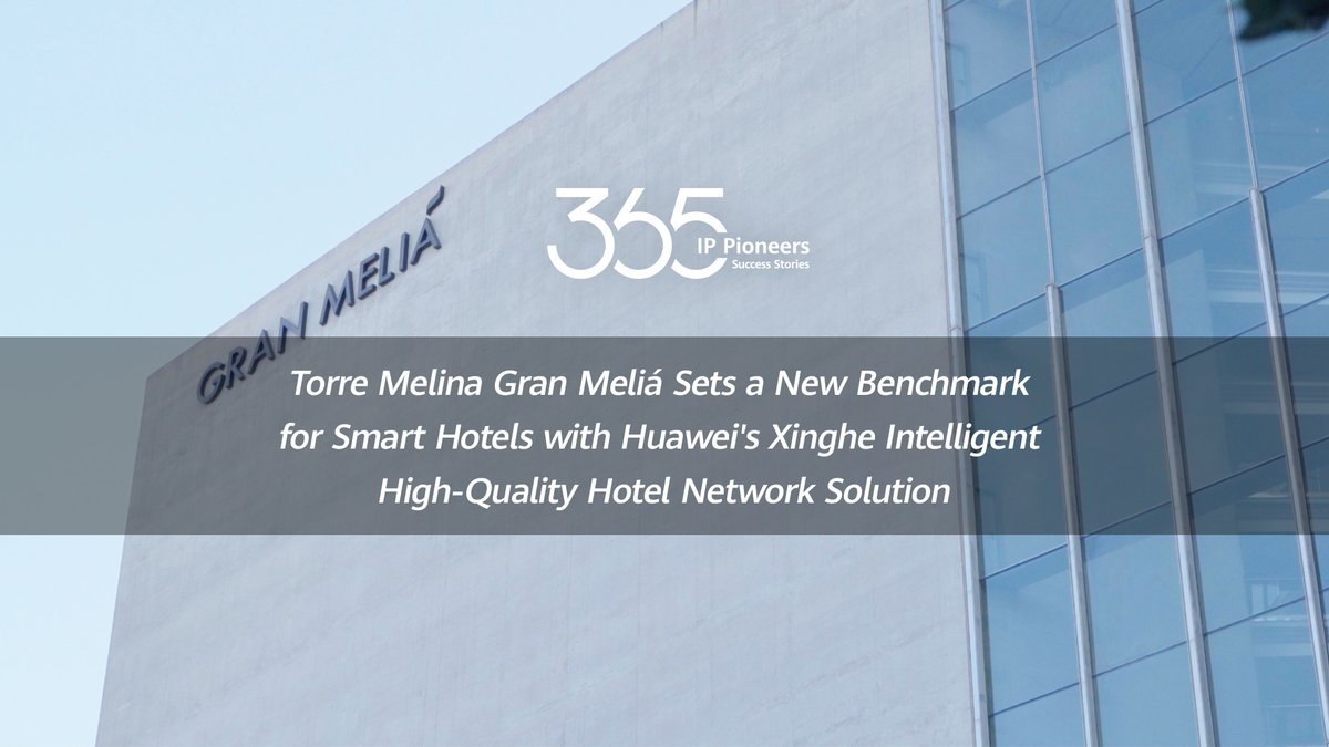 Meliá Hotels International is setting a new standard in hospitality. Meliá’s management group leverages #Huawei Xinghe Intelligent Network Solution to elevate guest experiences, streamline operations, reduce costs, and champion sustainability. The collaboration is transforming the global hospitality industry. Discover #HuaweiDataCom: