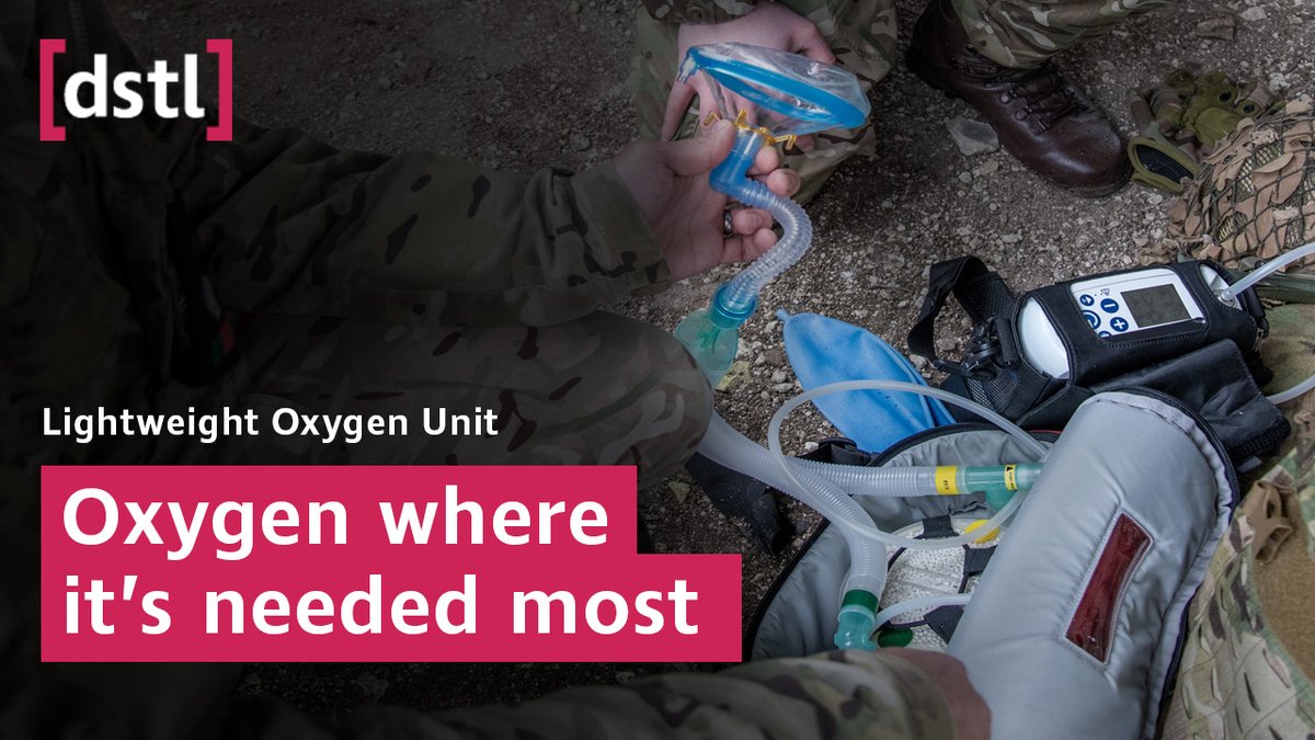 "The ability to deliver oxygen at the point of injury represents a game-changing advance in battlefield medicine." Dstl and Defence Medical Services have collaborated to develop a new portable oxygen system that will save lives