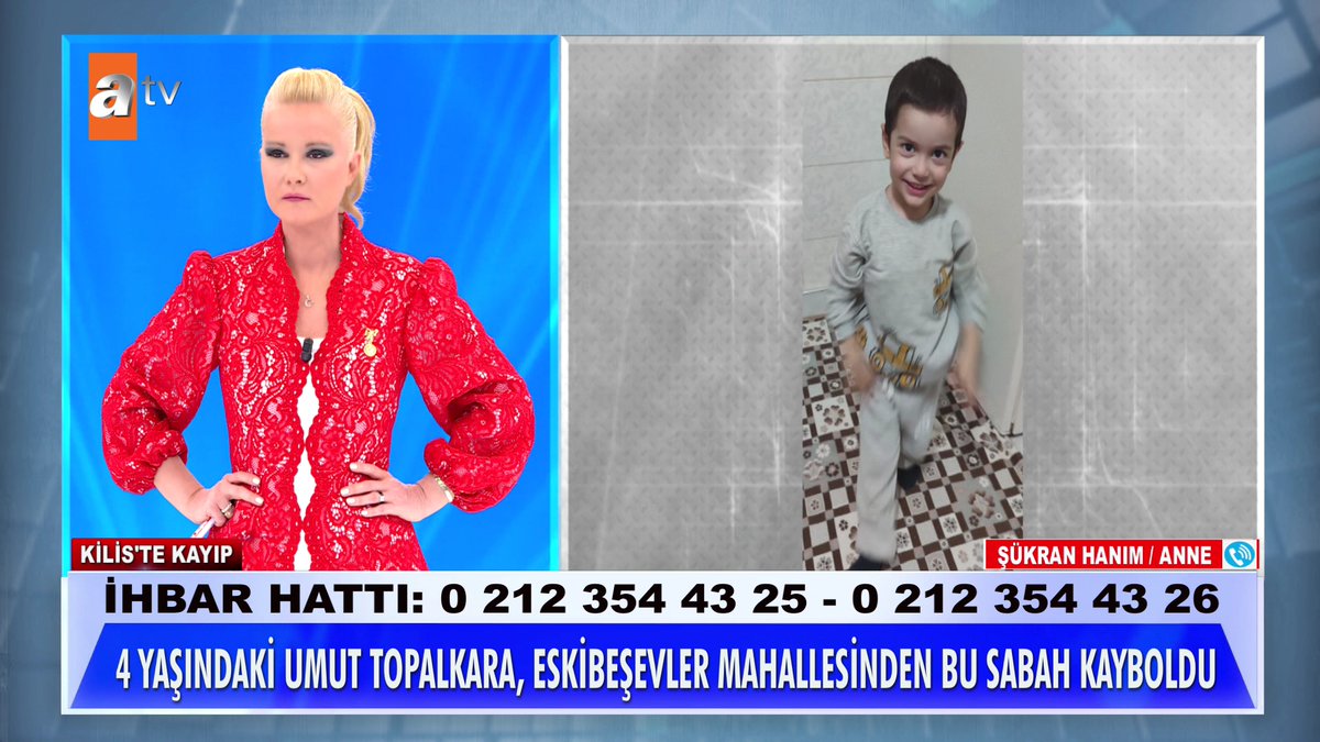 4 yaşındaki Umut Topalkara aranıyor... #MügeAnlıİleTatlıSert #MügeAnlı atv